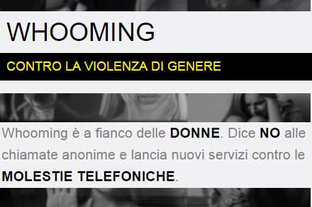 Stop alle chiamate anonime con whooming app